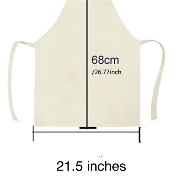 New My Kitchen My Rules Linen Apron - Picture 2 of 2